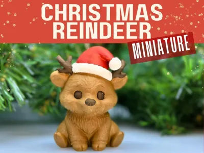 Miniature Christmas Reindeer