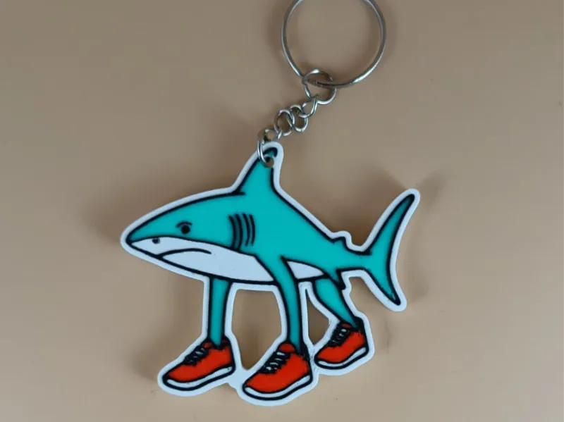 Tralalero tralala Brainrot keychain
