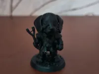 Beagle aventurier — figurine fantasy — photo 1