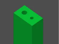 Brick with two holes