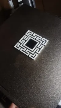 Dessous de verre motif labyrinthe — photo 3