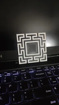 Dessous de verre motif labyrinthe — photo 7