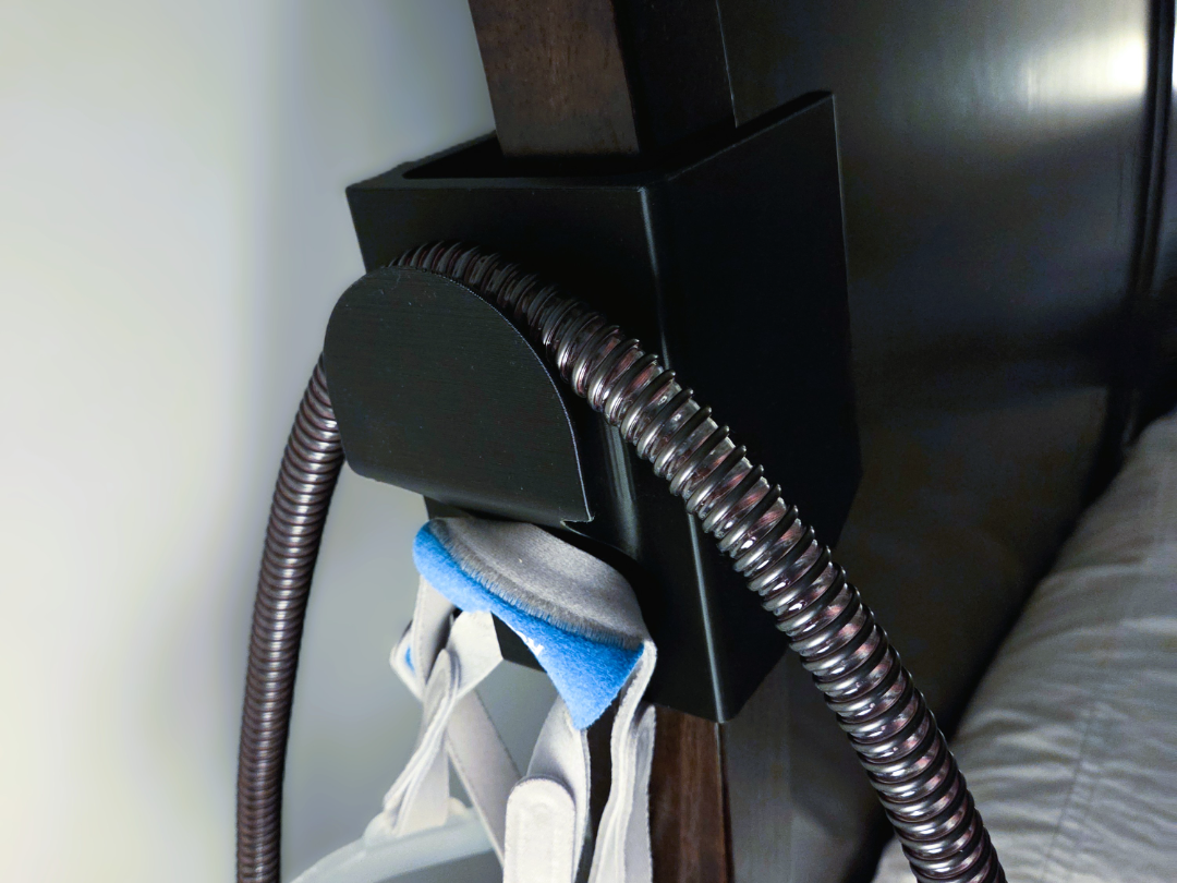 CPAP Hose & Mask Holder for Thick Headboards