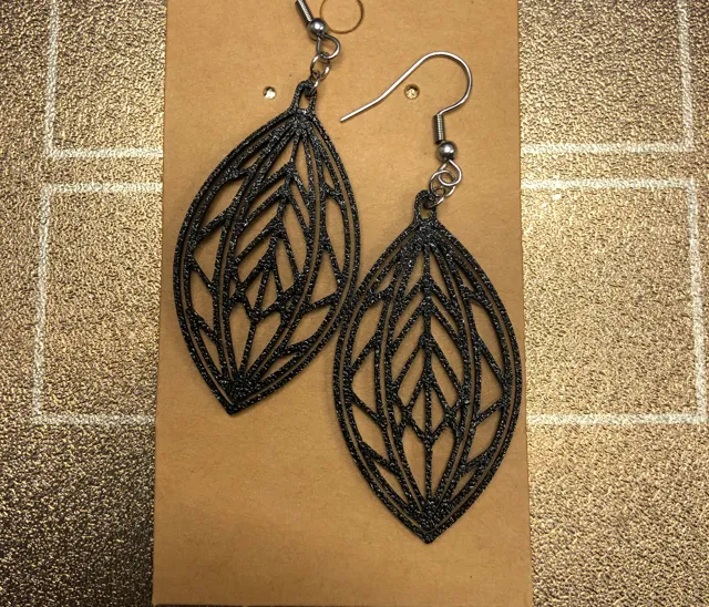 Ethnic leaf earrings