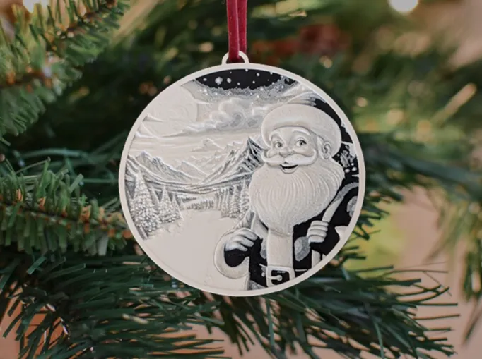 Christmas Santa Ornament
