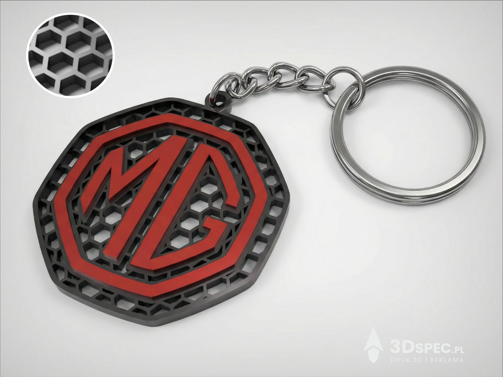 MG (Morris Garages) | Honeycomb keychain