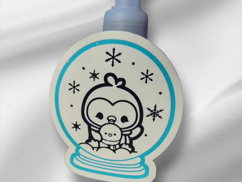 Penguin Snow Globe Foam Bath and Body Soap Holder