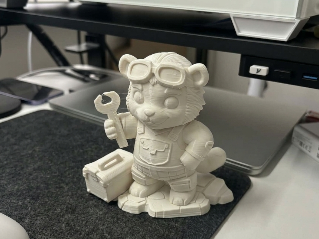 Cute Raccoon Mechanic | Little Engineer Figure