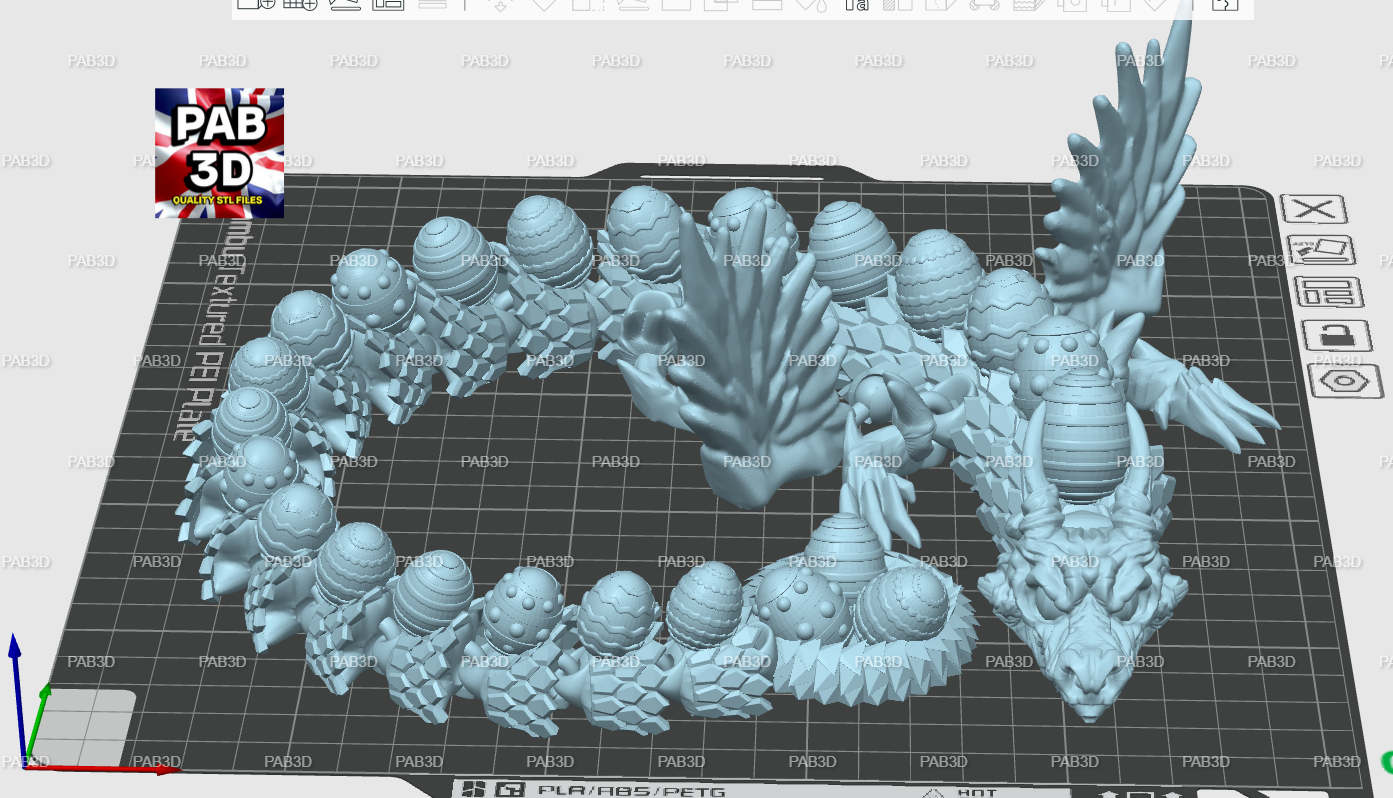 Miniatura 2 do modelo 3D Easter dragon flexi 