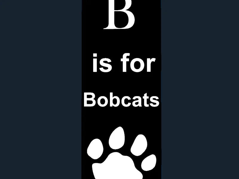 B Is For Bobcats Bookmark