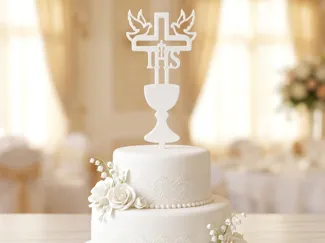 ihs topper cake First Communion, komunia swieta
