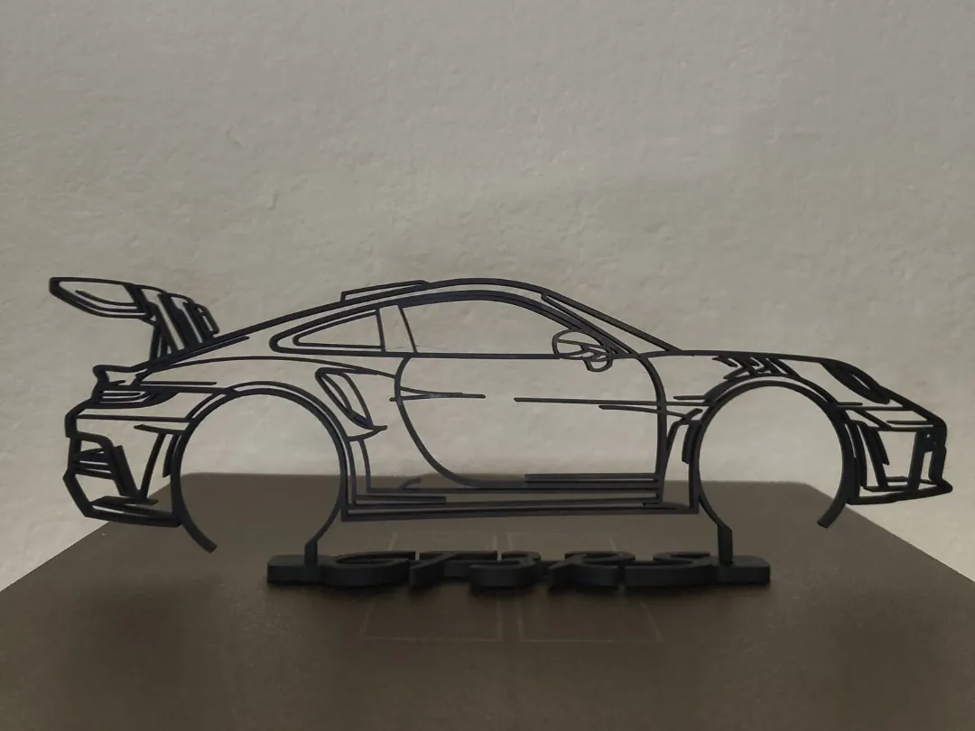 Porsche 911 GT3 RS Wallart - Free 3D Print Model - MakerWorld