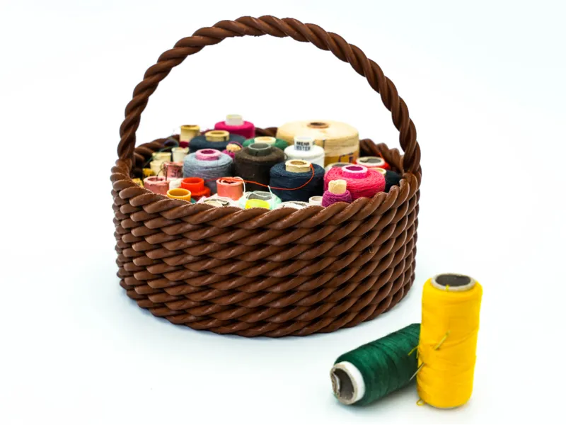 Beautiful PLA basket - Easter Basket - Wood Basket