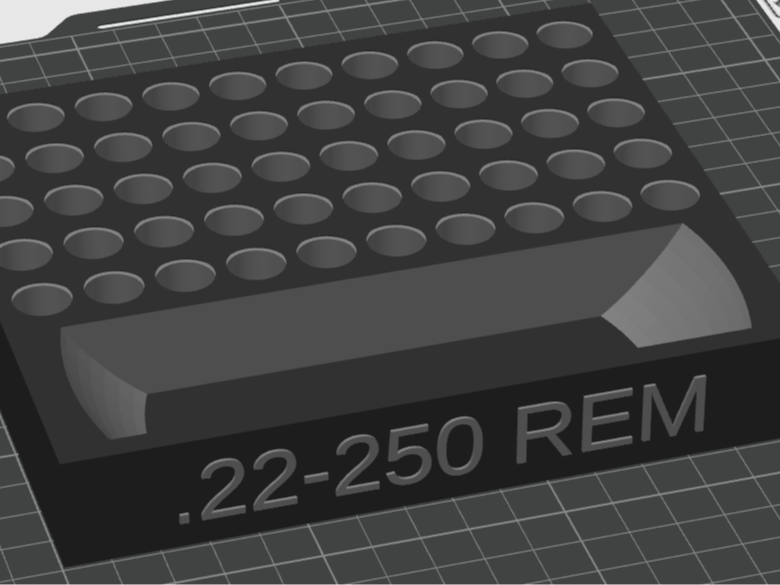 22-250 Remington Reloading Tray