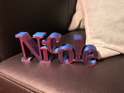 Name - Nicole Sign Decor Display