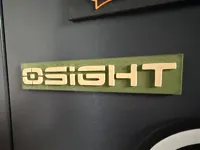 OSIGHT Logo with magnets 0.2mm layer, 2 walls, 15% infill