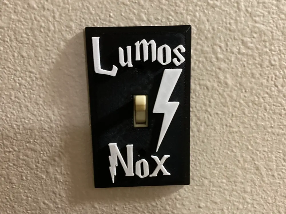Harry Potter inspired Light Switch Cover & Rocker - Free 3D Print Model ...