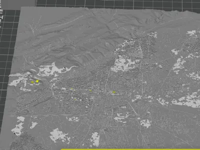 Damascus, Syria City Map. 
