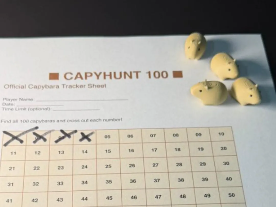 CapyHunt 100, The Ultimate Capybara Hide&Seek Game - Free 3D Print ...