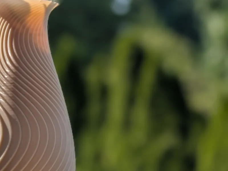 Stepped spiral Vase