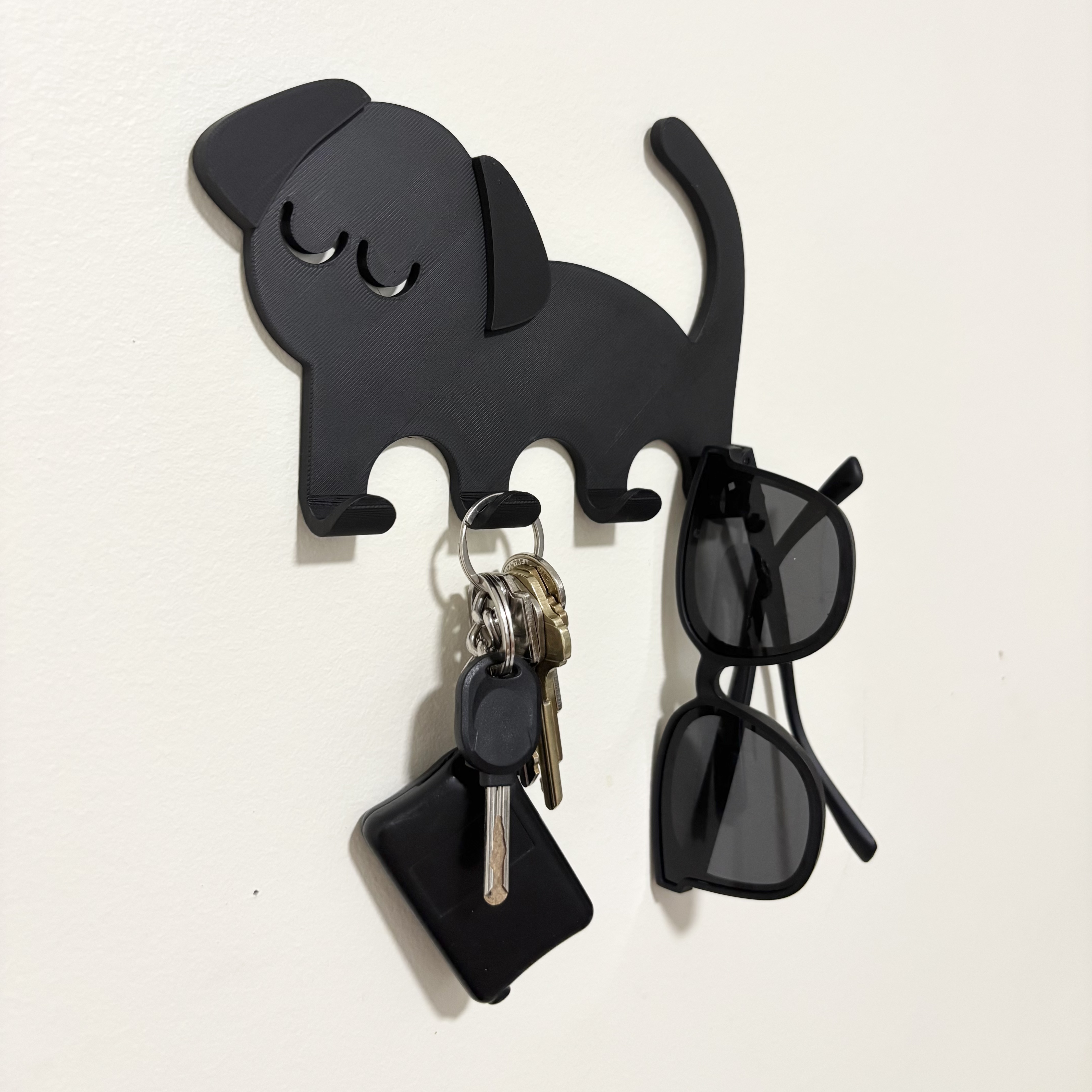Miniatura 2 do modelo 3D 可爱小猫小狗墙壁挂钩(Q_Craft)