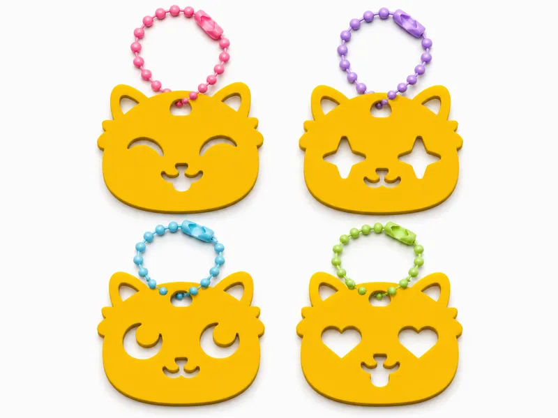Kitty Keychains (Set of 4)