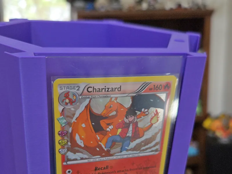 Rotational display top loader cards
