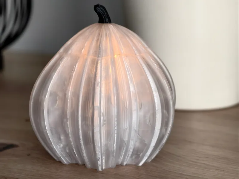 LED Pumpkin with Removable Lid 