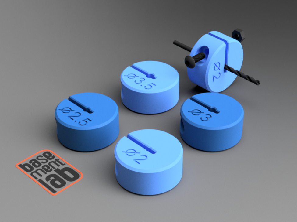 Drill Bit Stopper Depth Stop - Set 2.0- 3.5mm 