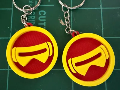 Marvel Rivals Cyclops Logo Keychain - No AMS