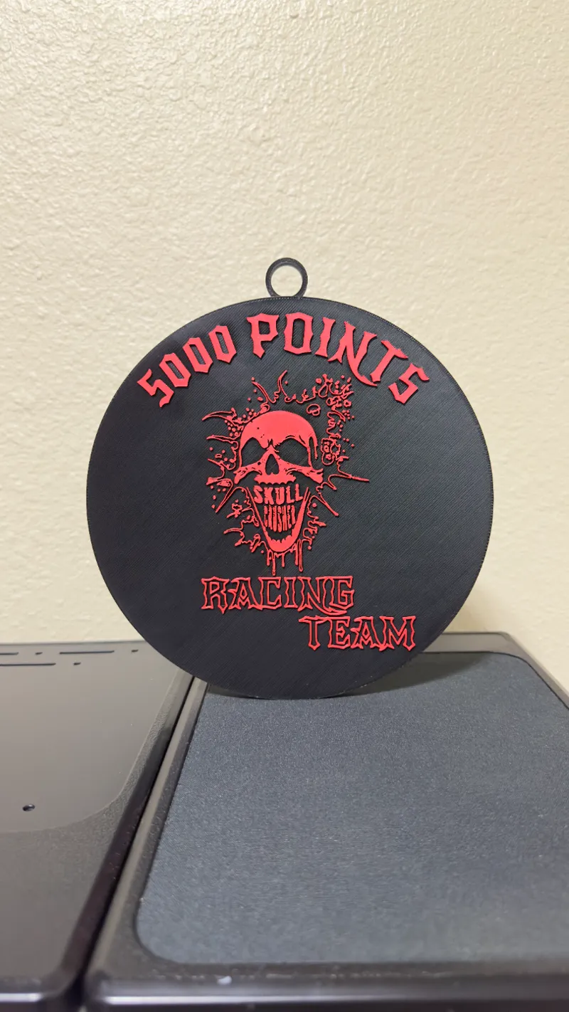 5000 Points Skull Crusher Racing Team Chain Charm