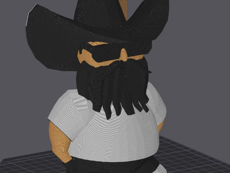Junior low poly statue