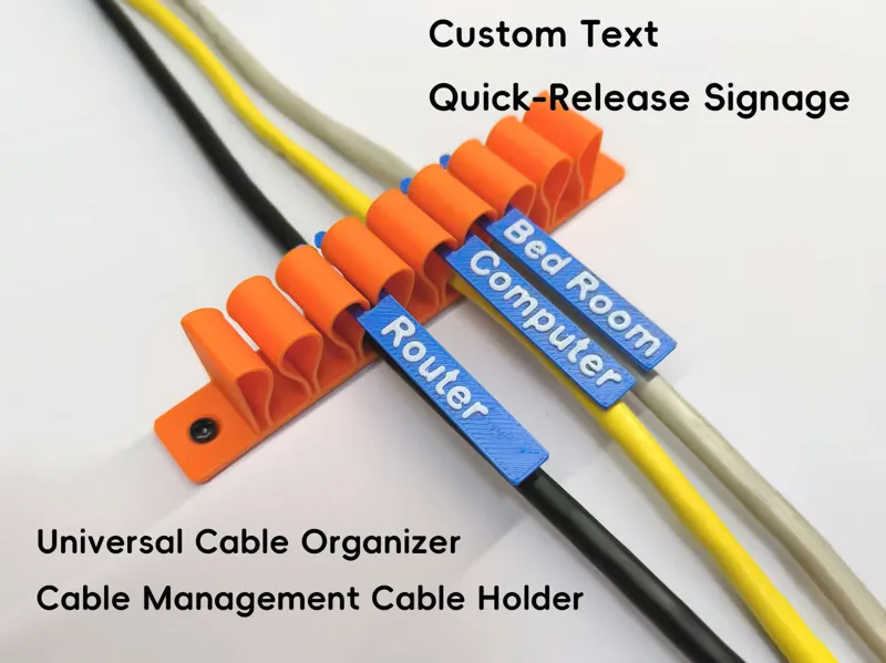 Universal Cable Holder Cable Organizer  Management