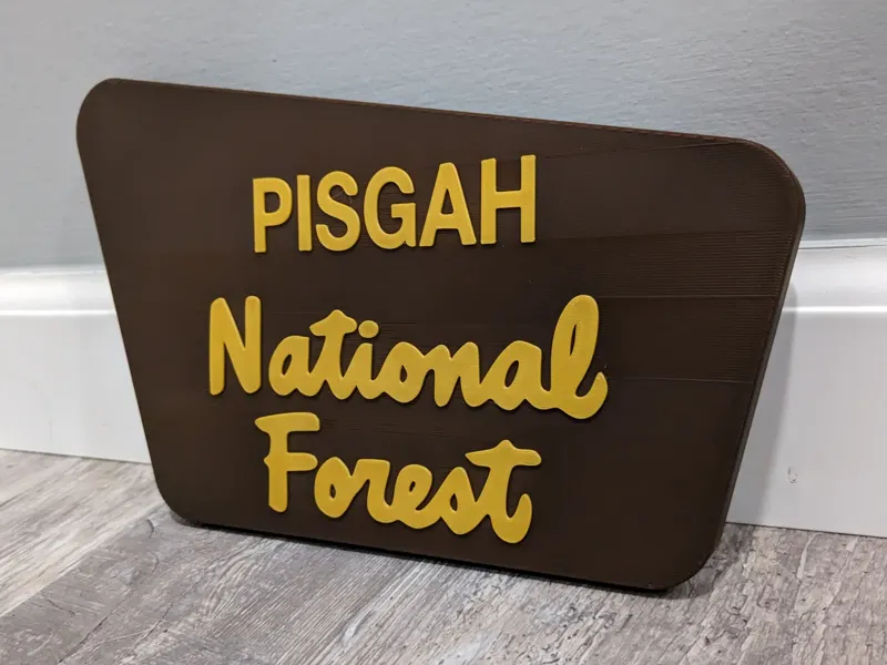 Pisgah National Forest Sign