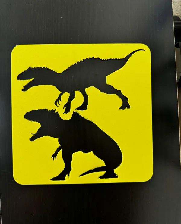 Pochoir dinosaure T-Rex pour enfants