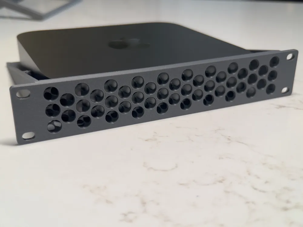 Mac Mini 10 inch rack shelf - Free 3D Print Model - MakerWorld
