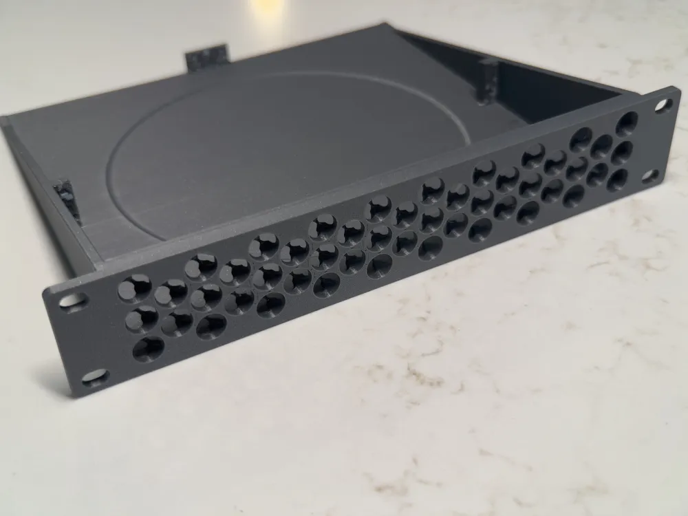 Mac Mini 10 inch rack shelf by Owen MakerWorld: Download Free 3D Models