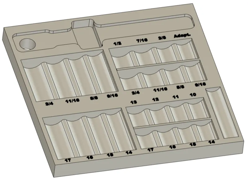 3/8" Drive Socket Organizer