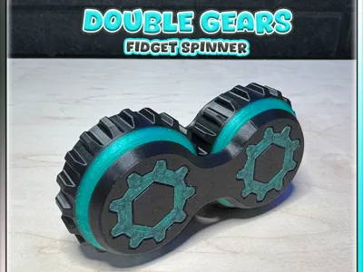Double Gear Fidget Spinner (PERSONAL USE)