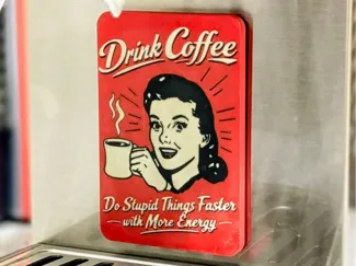 Coffee magnet