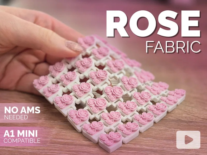 Rose Fidget Fabric - Valentine's Fidget Toy