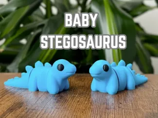 Cute Articulated Baby Stegosaurus Dino