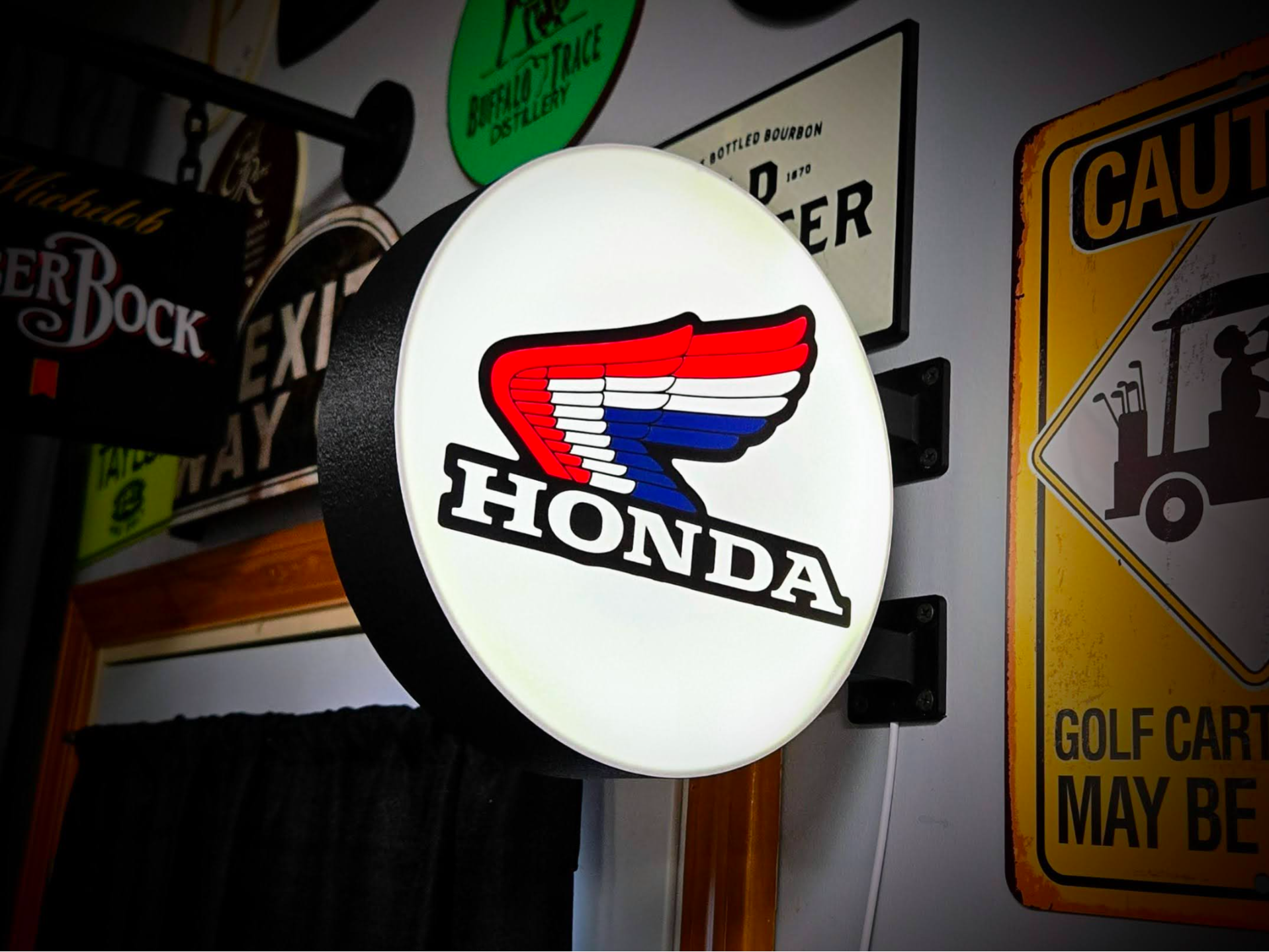 HONDA MOTORCYCLES - 2-Sided Gas Station Lightbox