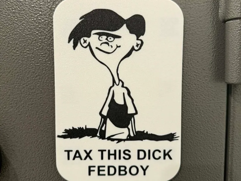 Tax This D Fedboy Sign