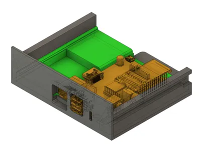 Raspberry Pi 3b Rev 1 Insert for RackMod 1U Slide
