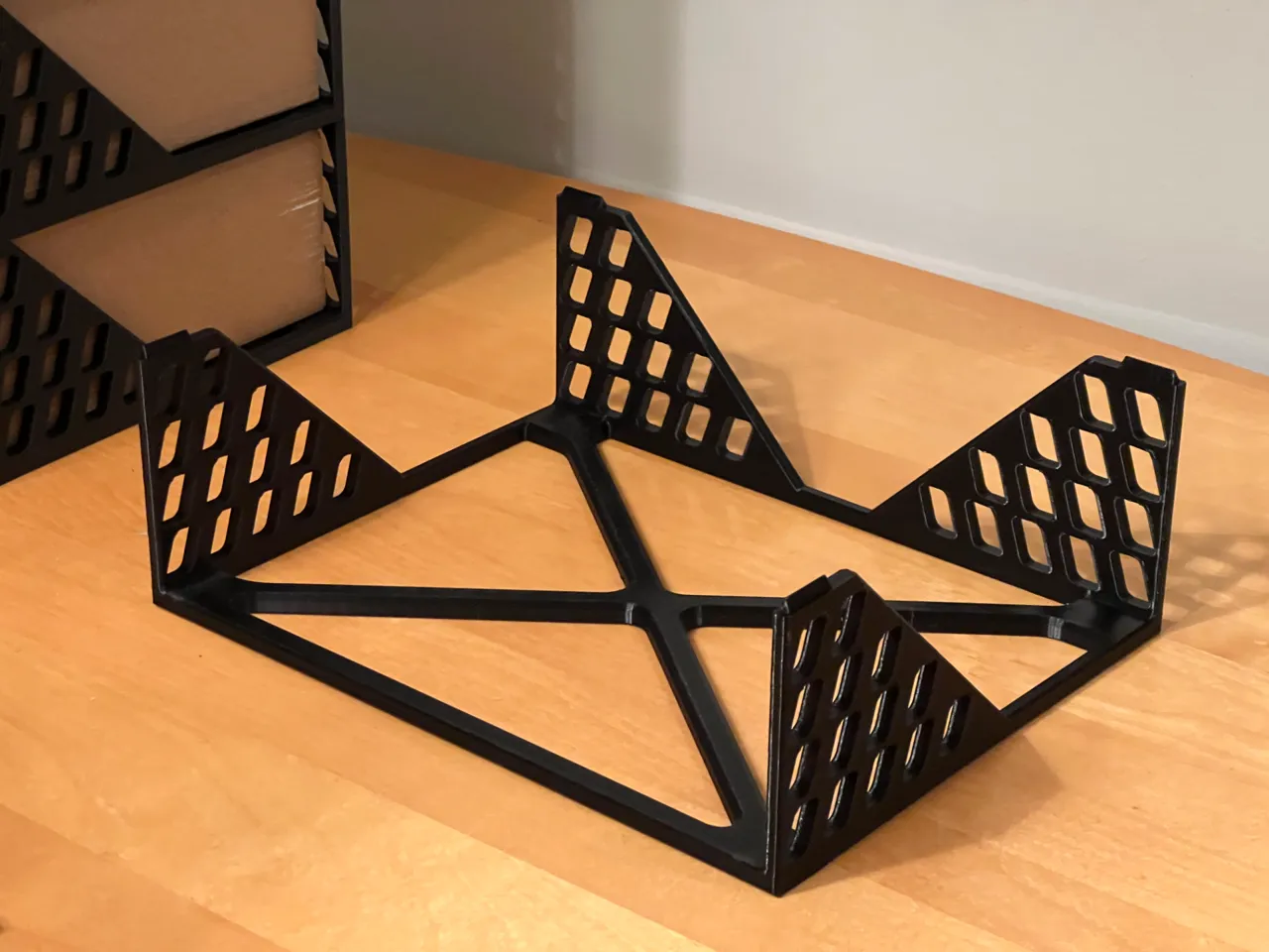 Filament storage stack Bambu boxes stackable trays view 2