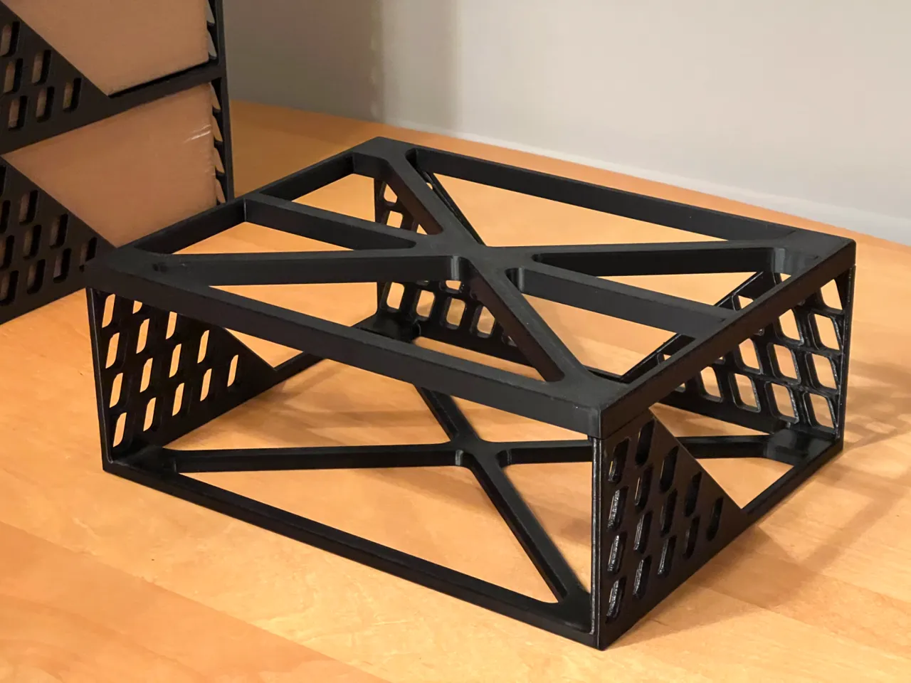 Filament storage stack Bambu boxes stackable trays view 3