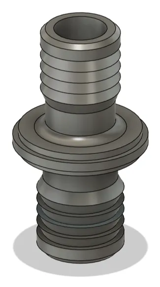 1" to 1-1/4" barbed pipe adapter