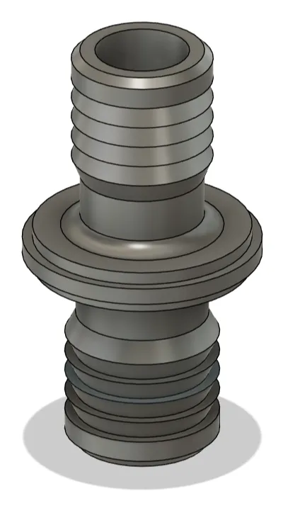 1" to 1-1/4" barbed pipe adapter