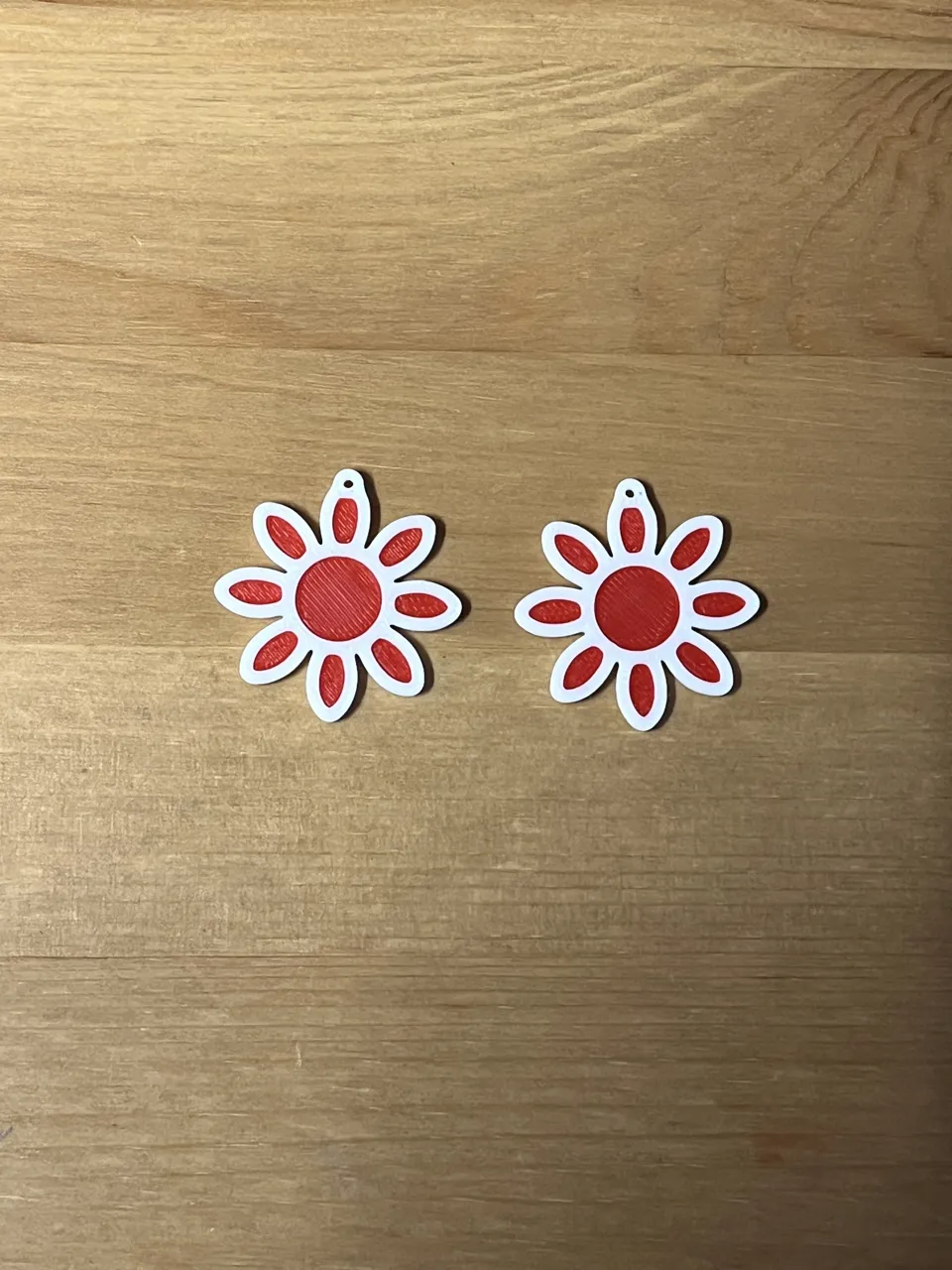 flower earrings view 2